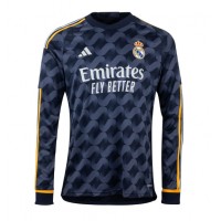 Camisa de time de futebol Real Madrid David Alaba #4 Replicas 2º Equipamento 2023-24 Manga Comprida